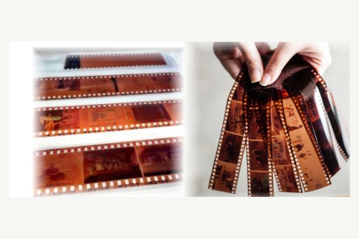 Photographic negative strips suitable for scanning and digitising